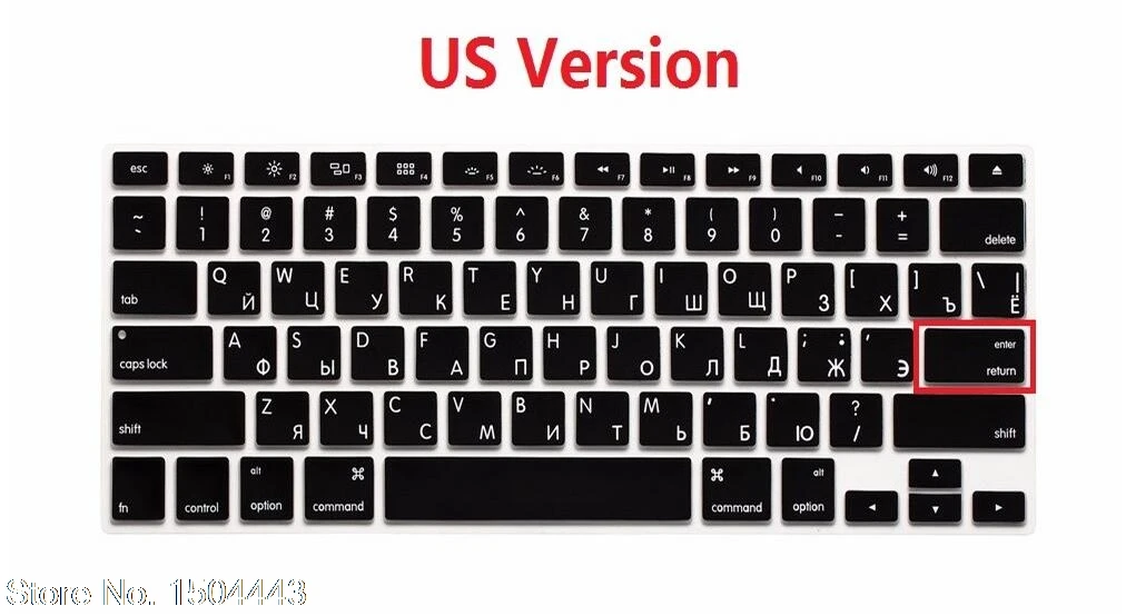 Радужный протектор клавиатуры для Macbook Air Pro Retina 13 15 европейская американская