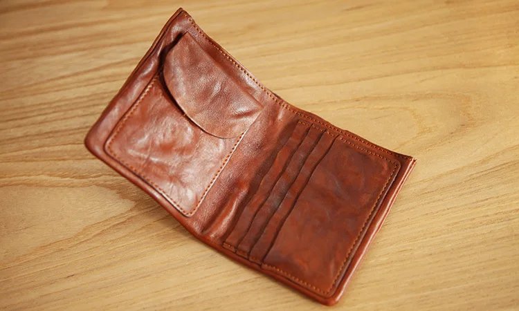 

LAN men wallets distressed wallet brand handmade coin purses holders