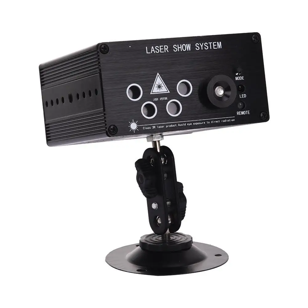 

LAIDEYI Laser Stage Light With 96 RGB Or 48 RG Patterns Projector 3W Blue LED Stage Effect Lighting For Disco DJ KTV Xmas Party