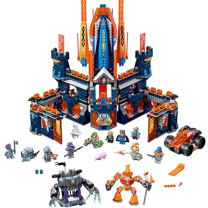 

Bela 10706 Element Knights Series 70357 Knighton Castle King Halbert's Vast Bastion Building Blocks 1468pcs Bricks Toys Gift