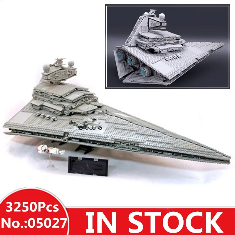

H&HXY 05027 3250Pcs Star Emperor Fighters Ship wars Model Building Kit Block Bricks lepin Christmas Toys Compatible 10030 Gift