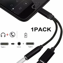 ACCGUYS 2 в 1 Тип usb C до 3,5 мм женский гнездо для подключения наушников кабель зарядки адаптер для Xiaomi 6 huawei коврики 10 Pro P20 Moto z