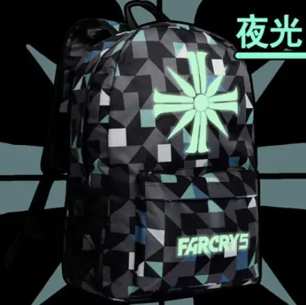 

2019 new Far Cry 5 Backpack PC Game Subjet Shoulder Bag for Teenage Boys Girls Luminous Daypack for School bags