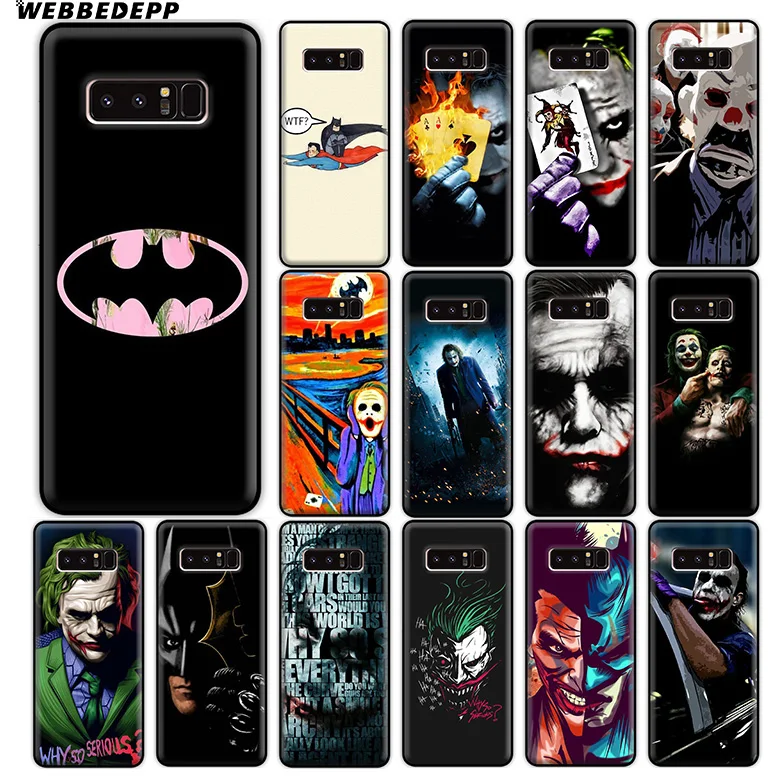 WEBBEDEPP Knight Joker Batman Мягкий силиконовый чехол для Samsung Galaxy A9 A8 A7 A6 Plus 2018 A5 A3 2017 2016 Note 9 8 |