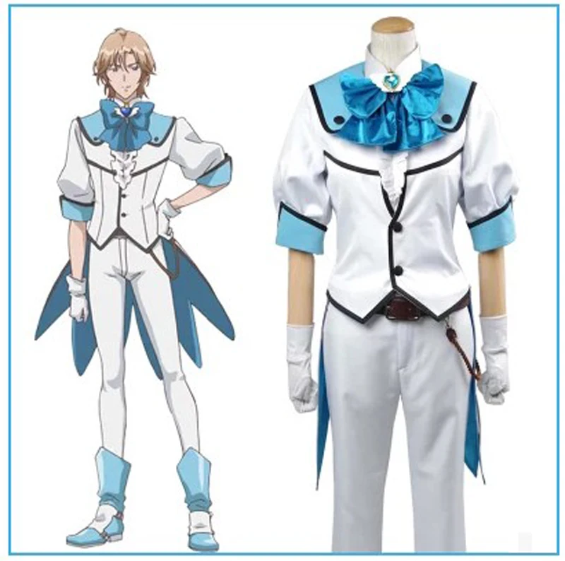Binan Koukou Chikyuu Bouei Bu Love! Костюм для косплея Battle Lover Cerulean костюмы на Хэллоуин детей