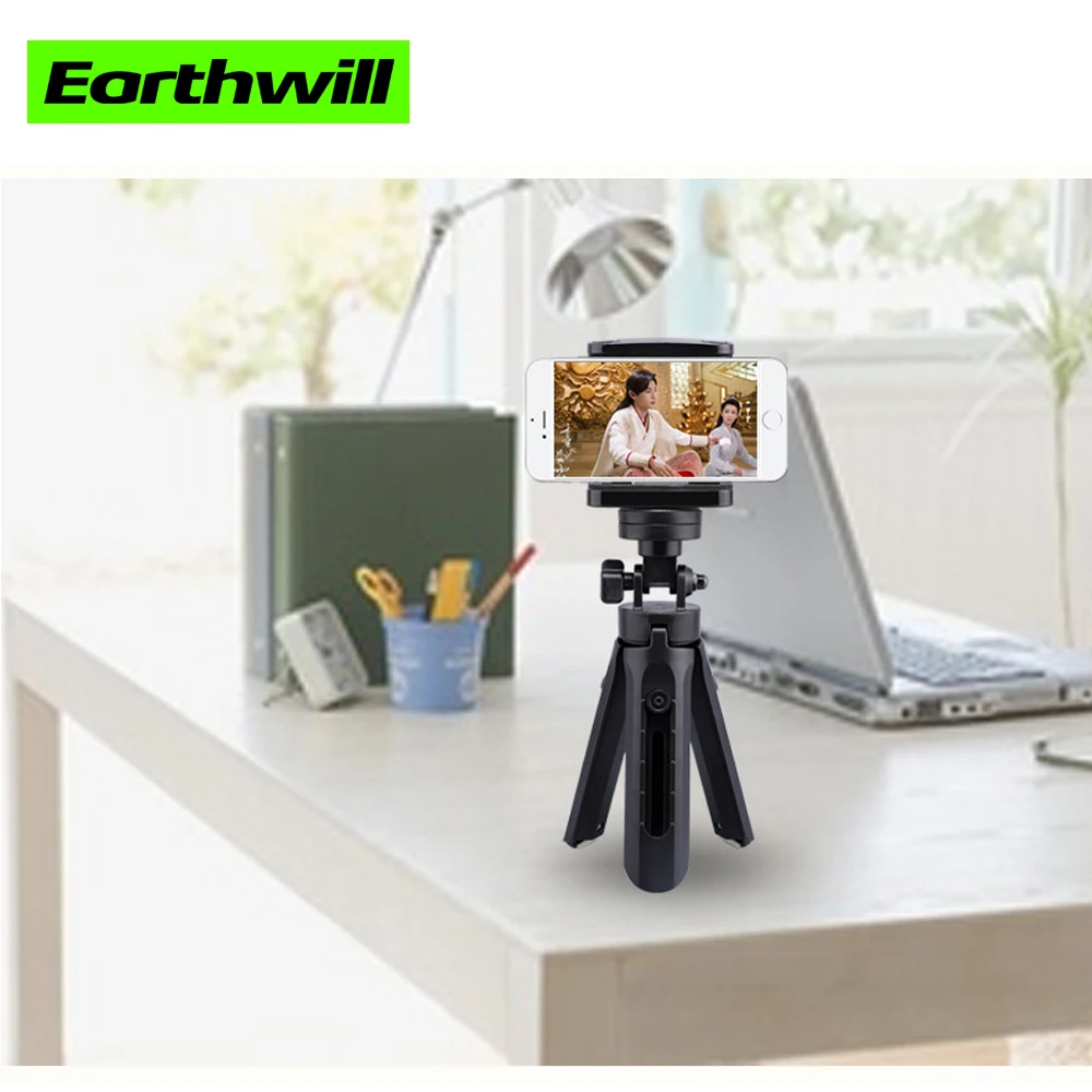  Mini self-timer retractable convenient tripod folding desktop camera mobile phone holder universal 