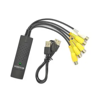 

USB 2.0 EasyCap 4 Channel Video Capture Adapter Card for PC Laptop Support WIN7