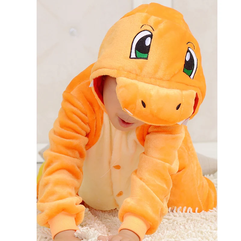 Pokemon Kids Kigurumi Animal Pajamas Girls Charizard Dragon Onesies Boys One-piece Suit Sleepwear Cosplay Halloween Costume (1)