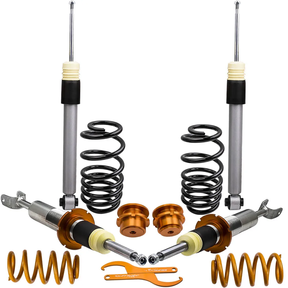 

Street Adjustable Coilover Kit for Audi A4 B6 B7 (8E) 2WD 2 fronts 2 rear shocks Suspension Lowering Kit