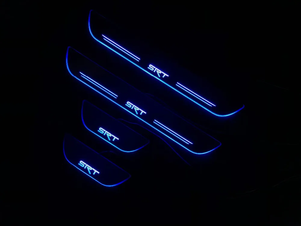  eOsuns LED moving door scuff Nerf Bars & Running Boards door sill light plate overlays linings for  - 32898571849