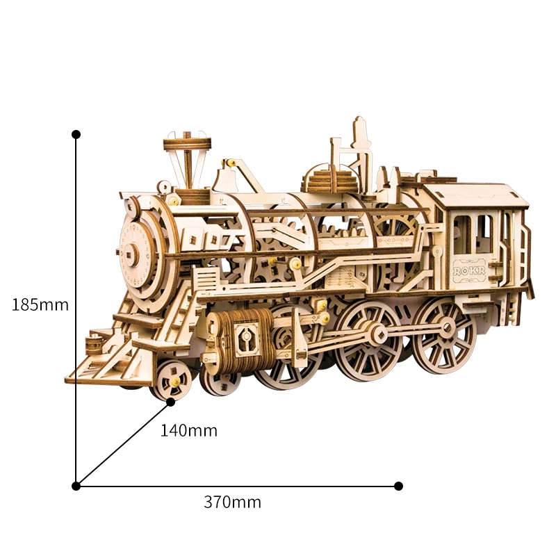 Robotime DIY Заводной привод передач локомотив 3D деревянная модель строительные наборы игрушки хобби подарок для детей и взрослых LK701