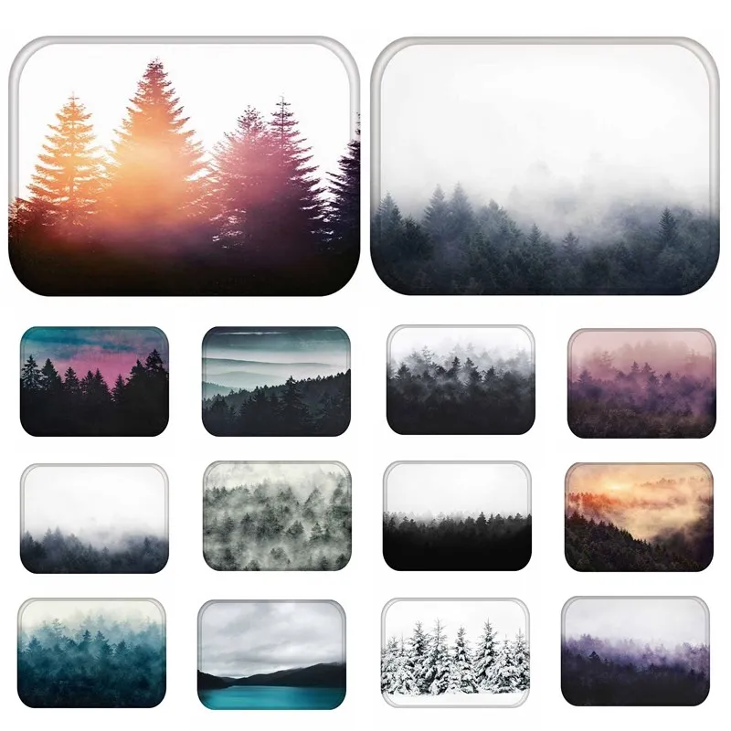 1pcs 40*60cm Forest pattern Anti-Slip Suede Carpet Door mats doormats Outdoor Kithchen Bathroom Living room Floor Mat Rug 48152 1pcs 40*60cm Forest pattern Anti-Slip Suede Carpet Door mats doormats Outdoor Kithchen Bathroom Living room Floor Mat Rug 48152