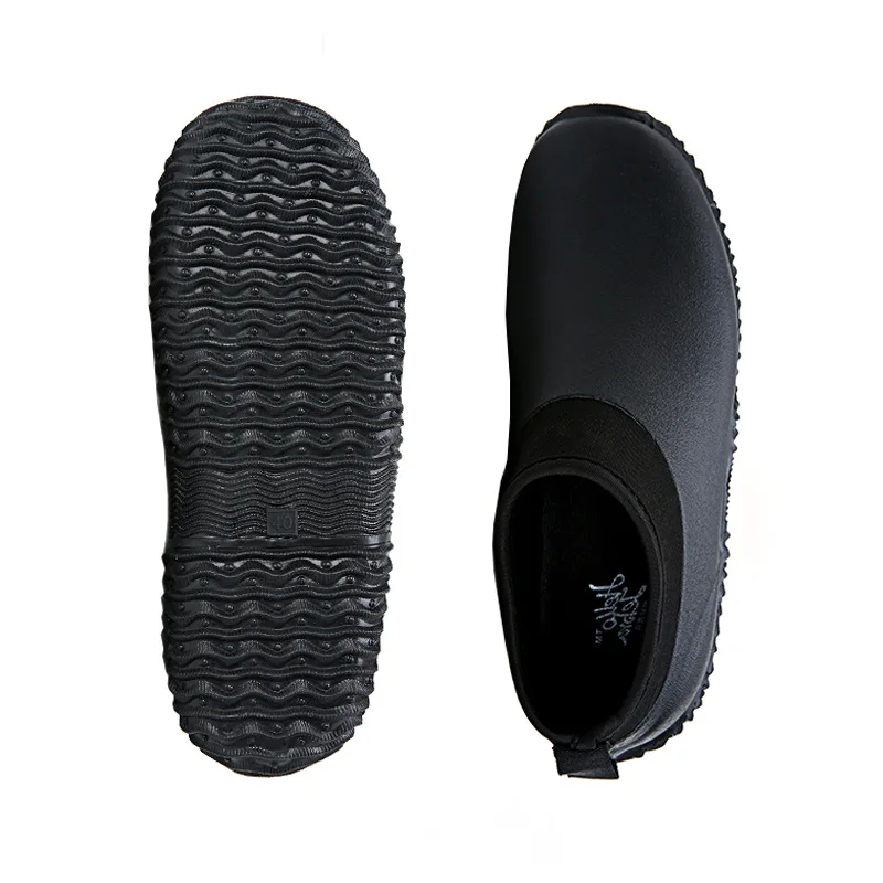 SWYIVY; большие размеры 35-45 размера плюс водонепроницаемая обувь резиновая новые женские резиновые Водонепроницаемый Радужный цвет, обувь с низким верхом, на плоской подошве; Цвет Черный; женская обувь для дождливой погоды