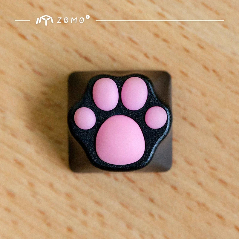 1 шт. zomo алюминиевый и силиконовый Kitty Paw Artisan Keycap cat pad CNC анодированный алюминиевый корпус совместим с переключателями Cherry MX - Цвет: model 4