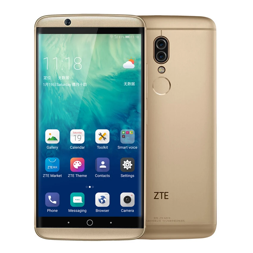 

ZTE Axon7S A2018 Axon 7s 4G Smartphone Snapdragon 821 4GB+128 2.0mp Android 6.0 5.5" 2K Screen Dolby Sound HIFI mobile phone