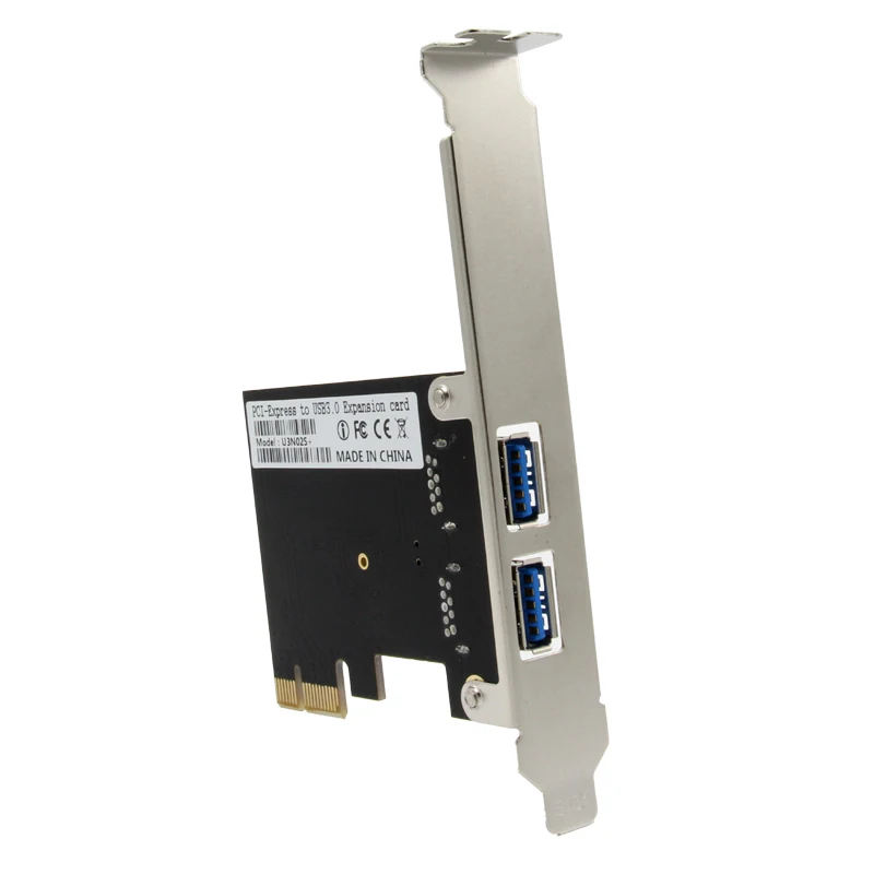 Плата расширения PCI E с 2 портами USB 3 0 внешняя плата USB3.0 PCIe модулями питания чип NEC