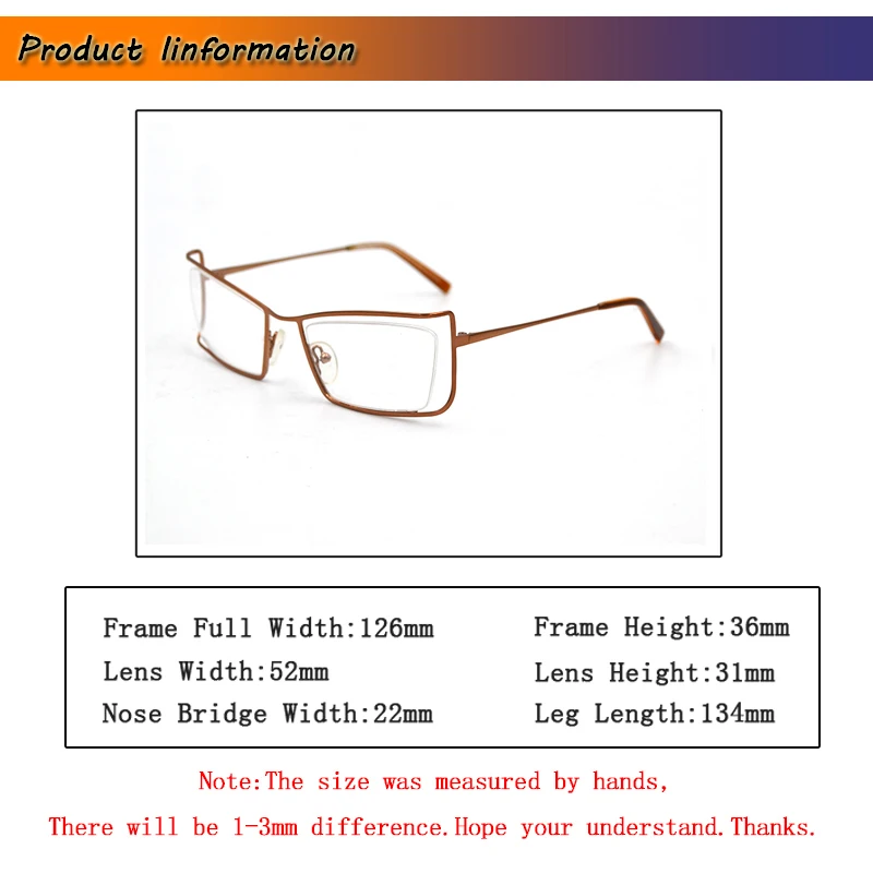 Унисекс очки для близорукости, Модные выдалбливают кошачий глаз, дизайнерские очки для близоруких, квадратная металлическая оправа, короткозоркие очки L2