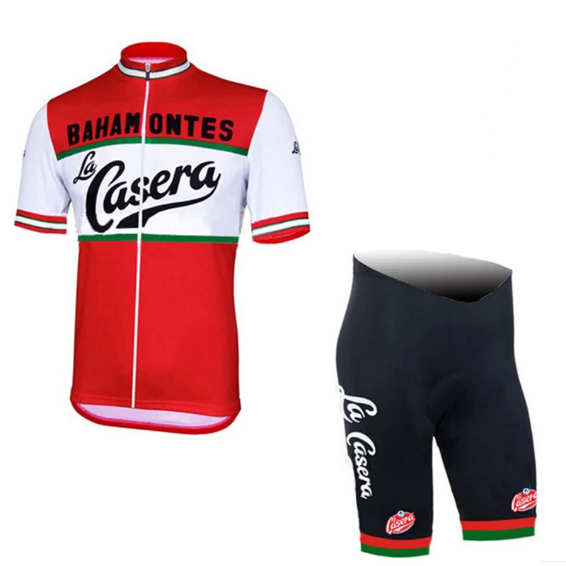 Jersey and pant Crossrider ретро летние мужские Pro Велоспорт Джерси MTB одежда команда короткий комбинезон Ropa Ciclismo велокостюм из флиса Майо кулот - Цвет: Jersey and pant