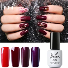 Belen винно-красная серия Цвет УФ-гель для ногтей замочить от полупостоянного необходимости УФ светодиодный светильник основа Топ Маникюр праймер лак
