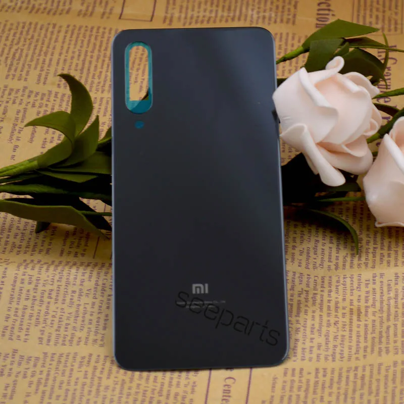 Для Xiaomi Mi 9 SE Задняя крышка батареи задняя дверь корпус стеклянная панель Замена