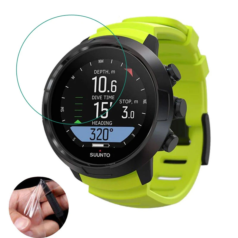 2pcs TPU Soft Clear Protective Film Guard For Suunto D5 Diving Watch Smartwatch Screen Protector Cover (Not Glass