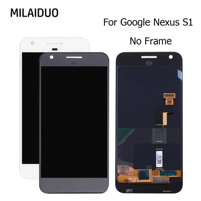 

LCD Display For HTC Google Pixel 1 Nexus S1 Touch Screen Digitizer Black No Frame Assembly Replacement Best Quality 5.0 Inch