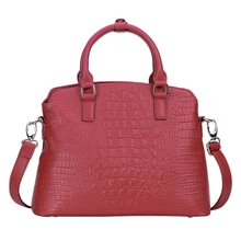 Manera de Las Mujeres Compuesto Conjunto de Bolsas de Cuero de LA PU de Hombro Elegantes Bolsas de Mensajero de Alta Calidad Bolsos de piel de Cocodrilo Hembra