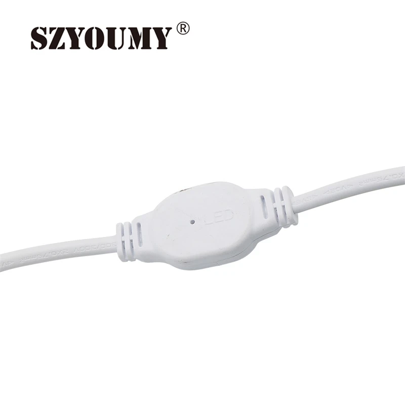 SZYOUMY 120 светодио дный s/m 220 В SMD 5630/5730 Светодиодные ленты холодный белый/теплый белый гибкие ленты света Водонепроницаемый IP67 + Питание