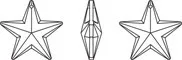 1 шт.) Кристалл от Swarovski 6714 звезда кулон сделано в Австрия свободные бусины Стразы для изготовления ювелирных изделий своими руками