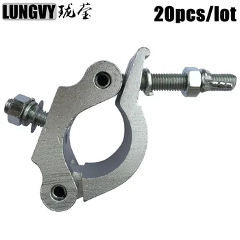 

Free Shipping 20pcs/Lot 200KG Aluminum Material Standard Lighting Clamp For Stage Truss Tube 40-52mm Clamp ,Lighting Hook