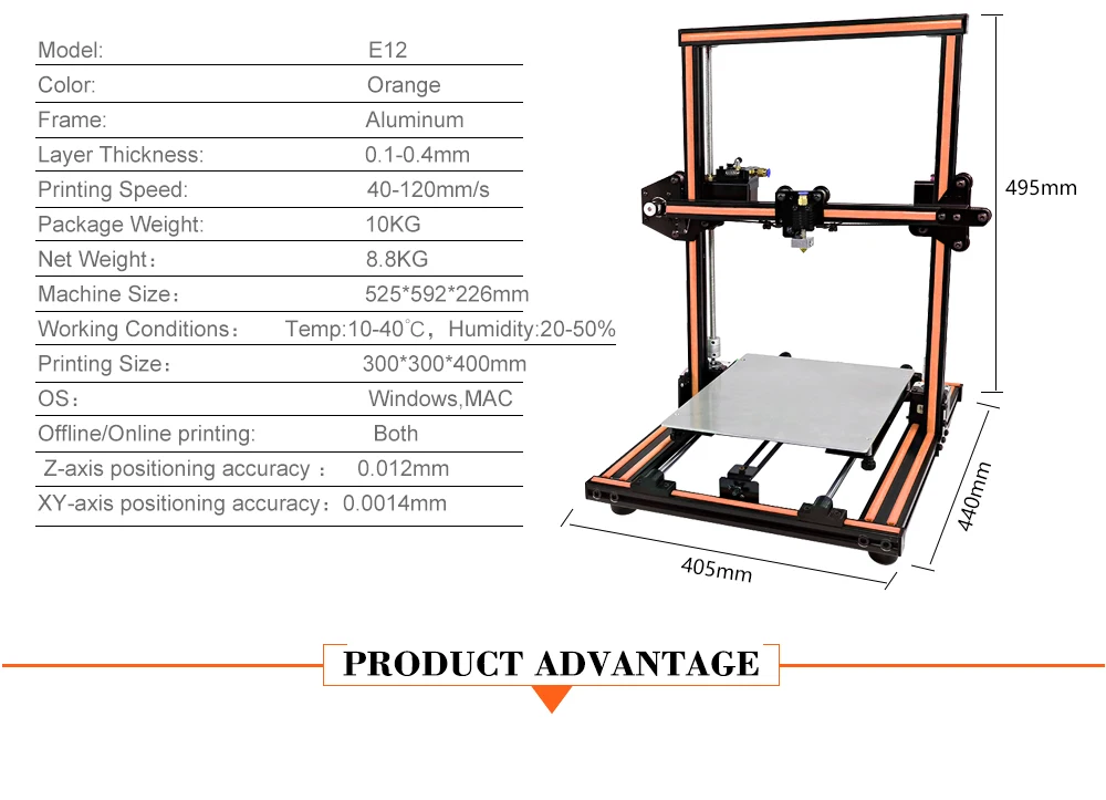 Горячий Анет нормальный и автогриль A8 A6 E10 E12 3d принтер Высокая точность Reprap Prusa i3 3d принтер DIY сборка с PLA 10 м нити