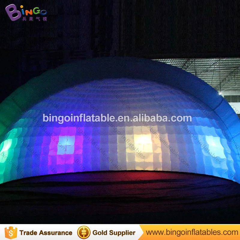  2018 Hot sale 19.7ft X 9.8ft X 13.1ft cheaper LED lighting inflatable dome tent inflatable igloo te