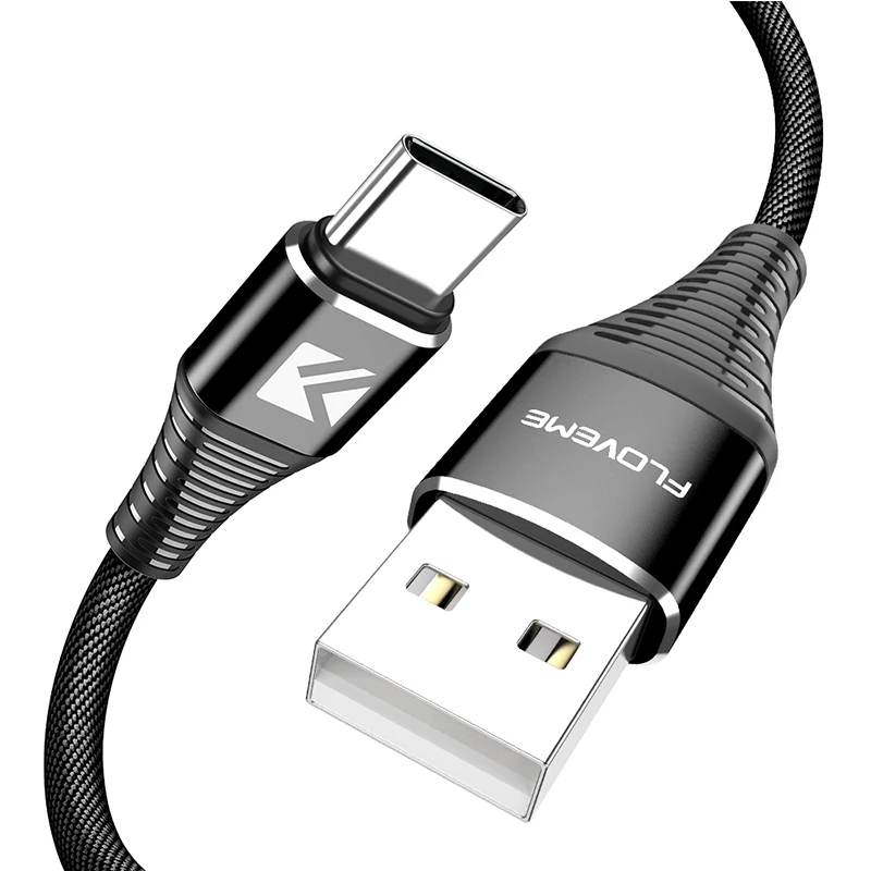 FLOVEME usb type-C кабель для samsung Galaxy S8 S9 Note 8 Xiaomi mi 8 A1 Red mi Note 5 usb type-C кабель для huawei P20 One Plus 5T - Цвет: Цвет: желтый