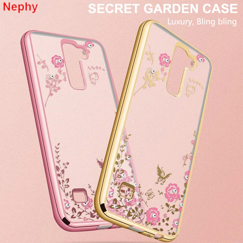 

Nephy Soft silicone clear Cell Phone Case For LG G3 G4 G5 G6 K10 G 3 4 5 Back Cover Ultra thin Rose flowers shine Luxury Casing