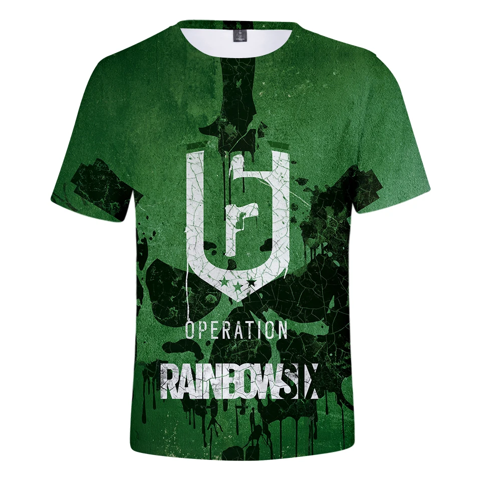 LUCKYFRIDAYF 2018 Top Games Rainbow Six Siege 3D Print T-shirt SHORT SLEEVE Game T-shirt Men's Clothing R6 F Print Men's T-shirt LUCKYFRIDAYF 2018 Top Games Rainbow Six Siege 3D Print T-shirt SHORT SLEEVE Game T-shirt Men's Clothing R6 F Print Men's T-shirt