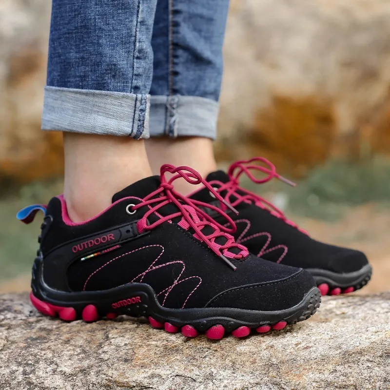 Outdoor Tactical Hiking Shoes Men Casual Wear Resisting Non-slip Sneakers Shoes Women Sneakers Climbing Trekking Sport Unisex