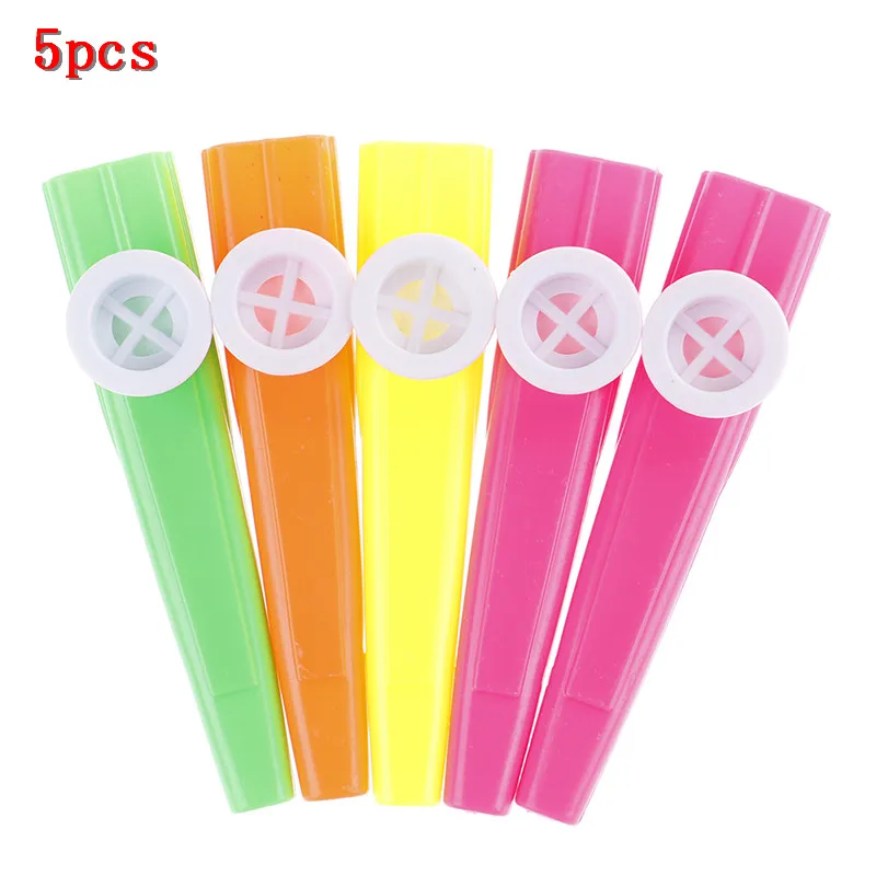 

Plastic Kazoo Harmonica Mouth Flute Kids Children Party Gift Kid Musical Instrument 5Pcs/lot