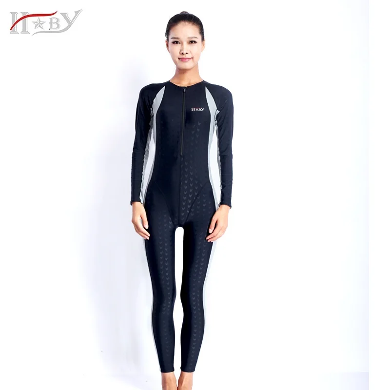 Hot sale! HXBY Sharkskin waterproof mens spandex bodysuit swimming