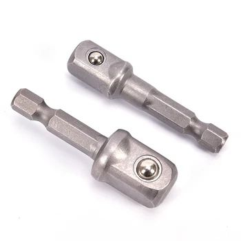 

One Piece Wrench Sleeve Extension Bar Hex 1/4" 3/8" 1/2" Shank Drive Power Drill Bit Socket Driver Adapter