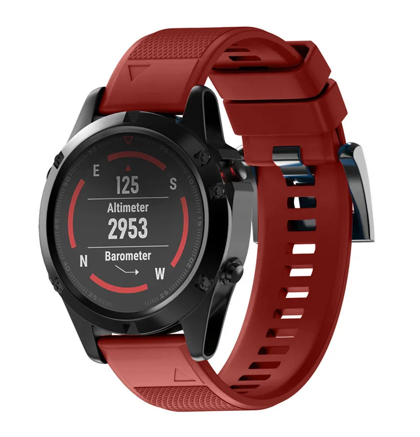 Расширенные Смарт-часы Starp замена из силикагеля, мягкий ремешок для Garmin Fenix 5 gps часы