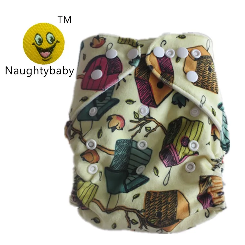 

2015 New Design Print Minky 1 diapers+ 1 Hemp inserts Baby Adjustable Diaper Washable Reusable Cloth Nappy Diaper