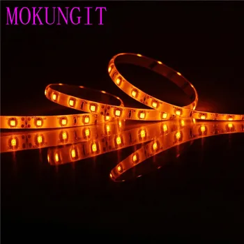 

Fast shipping 100M 20X5M 3528 Orange LED Strip DC12V 600LED 120LEDs/m FPCB White Black Flexible LED Strip Light waterproof IP65
