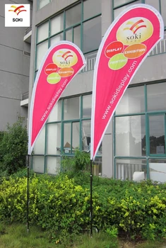 

3.5m teardrop flag /flying feather beach flag/custom marketing feather flags