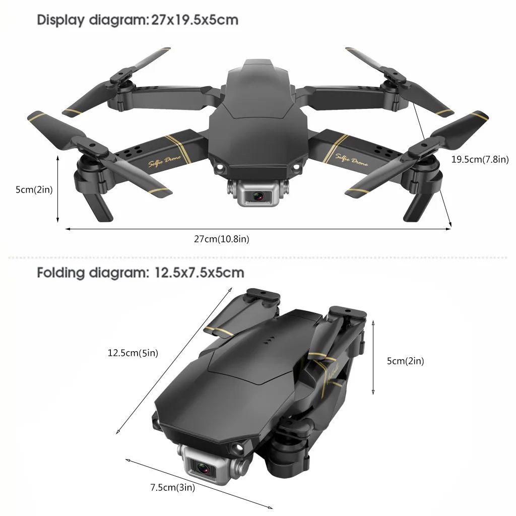 Global Drone GD89 wifi FPV 1080P HD камера складной Радиоуправляемый Дрон с режимом удержания высоты RC Квадрокоптер самолет RTF новое поступление