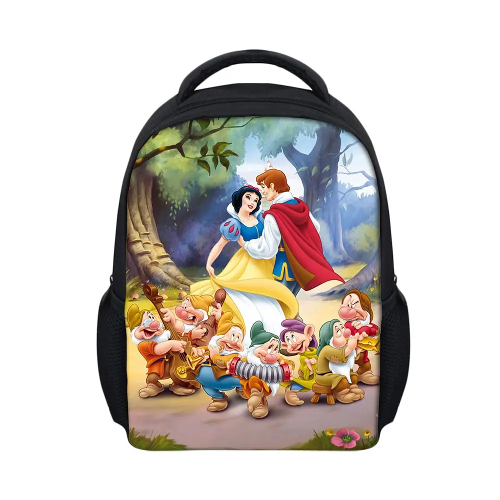 

3D Snow White and the Seven Dwarfs Cartoon Teenagers Students School Bags Mini Children Mochila Backpack Boys Girls Schoolbag