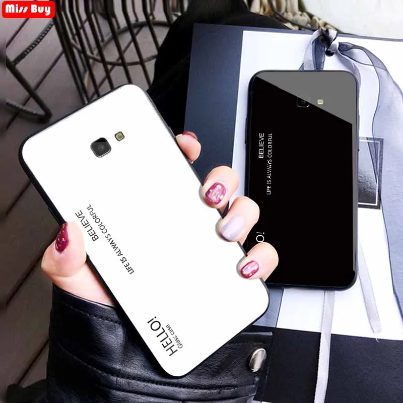 

6.0'' For Samsung Galaxy J4 Plus J415F J415 Case Gradient Tempered Glass Phone Cases For Samsung Galaxy J6 Plus J6 J4 2018 Case