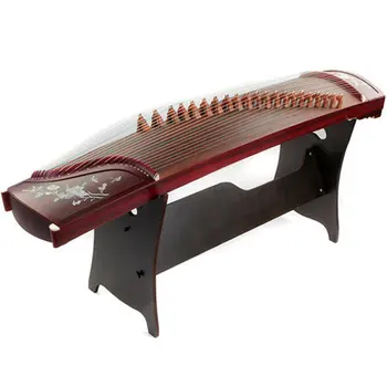 

professional 21 stringed Chinese zither fine white pine solid wood Guzheng Professional digging inlays solidwood Gu zheng zither