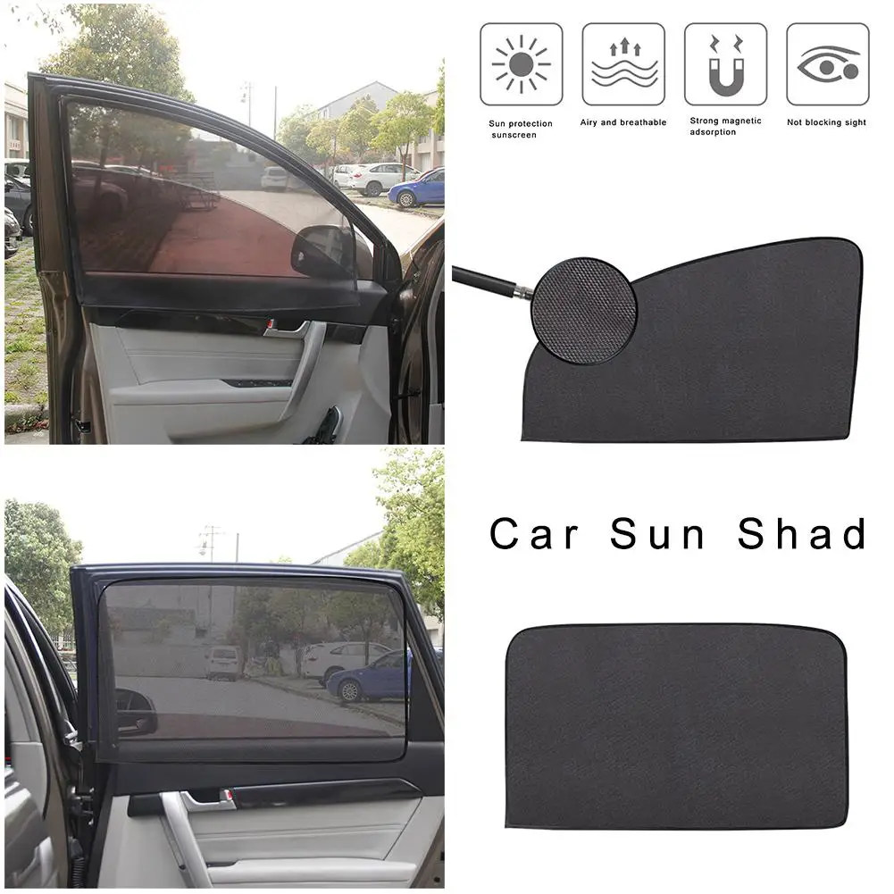 

Magnetic Car Side Window Sun Shade UV Protection Curtain Summer Mesh Auto Window Sun Visor Shield Sunshade Protector Film