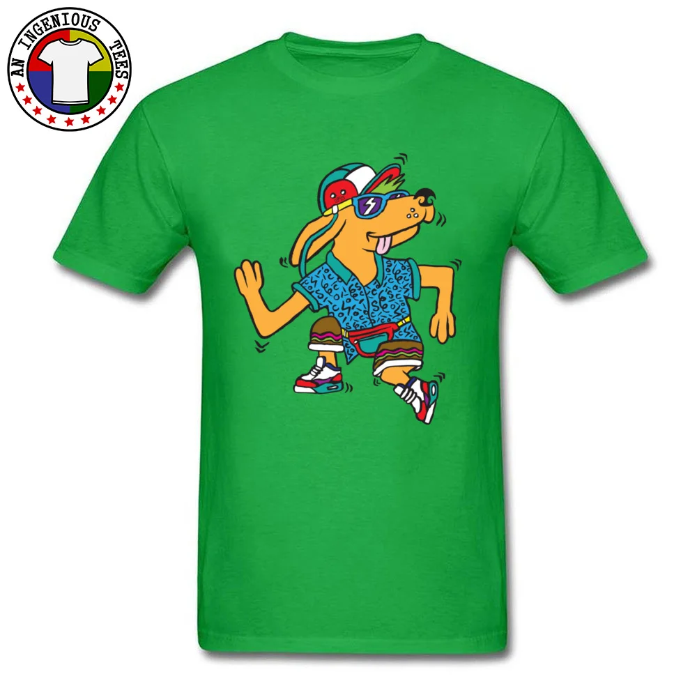 Hip$ter Pup New Design Short Sleeve Camisa T-shirts Cotton Fabric Round Collar Man Tops T Shirt Street Tshirts Thanksgiving Day Hip$ter Pup green
