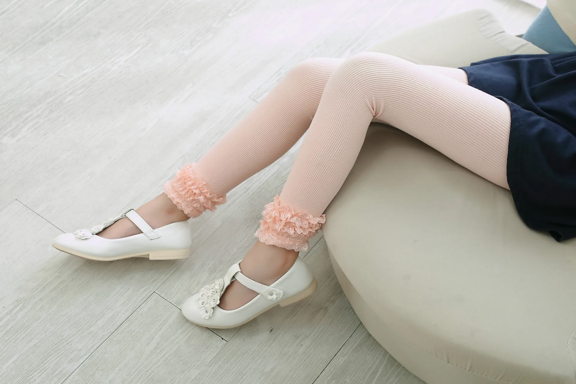 BibiCola/для маленьких девочек колготки Новая горячая Распродажа детские весенние осенние колготки для девочек Laciness длинные носки - Цвет: pink